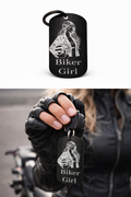Schlüsselanhänger Biker Girl